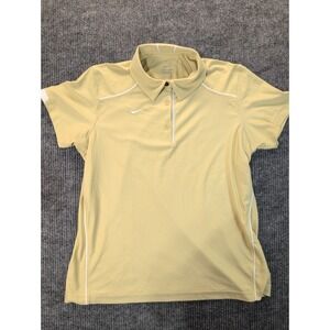 NIKE Dri-Fit Standard Fit Golf Polo Shirt Yellow Youth XL (16-18) Short Sleeve